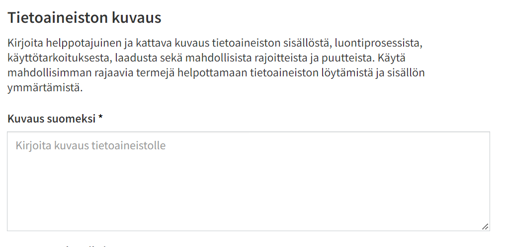 Kirjoita helppotajuinen ja kattava kuvaus.